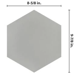Merola Tile Textile Hex Silver 8-5/8 In. X 9-7/8 In. Porcelain Floor And Wall Tile (11.56 Sq. Ft. / Case) -Flooring Store 0046430d558ca3467c7684210324aa9b b2f2247b 198d 4124 8fa4 c43cb355c2a3 1800x1800