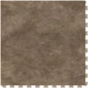 Perfection Floor Tile StoneCraft Collection Sandstone/Satin 20-in X 20-in Water Resistant Interlocking Luxury Flooring (2.7-sq Ft)