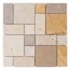 Jeffrey Court Brick Medley 12 In. X 12 In. X 9 Mm Honed Travertine Mosaic Floor And Wall Tile