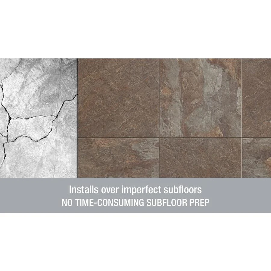 Armstrong Flooring Alterna 14-piece 16-in X 16-in Groutable Carrera Marble Gray Glue (Adhesive) Vinyl Tile 3 Armstrong Flooring Alterna 14-piece 16-in X 16-in Groutable Carrera Marble Gray Glue (Adhesive) Vinyl Tile - Image 3