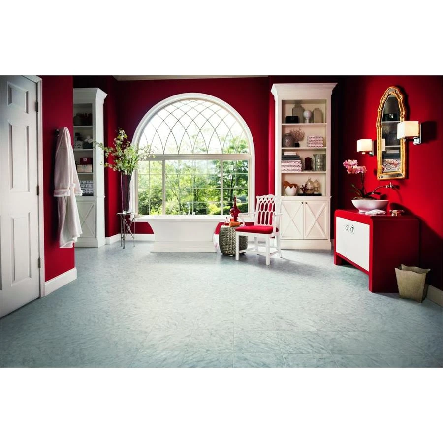 Armstrong Flooring Alterna 14-piece 16-in X 16-in Groutable Carrera Marble Gray Glue (Adhesive) Vinyl Tile 1 Armstrong Flooring Alterna 14-piece 16-in X 16-in Groutable Carrera Marble Gray Glue (Adhesive) Vinyl Tile