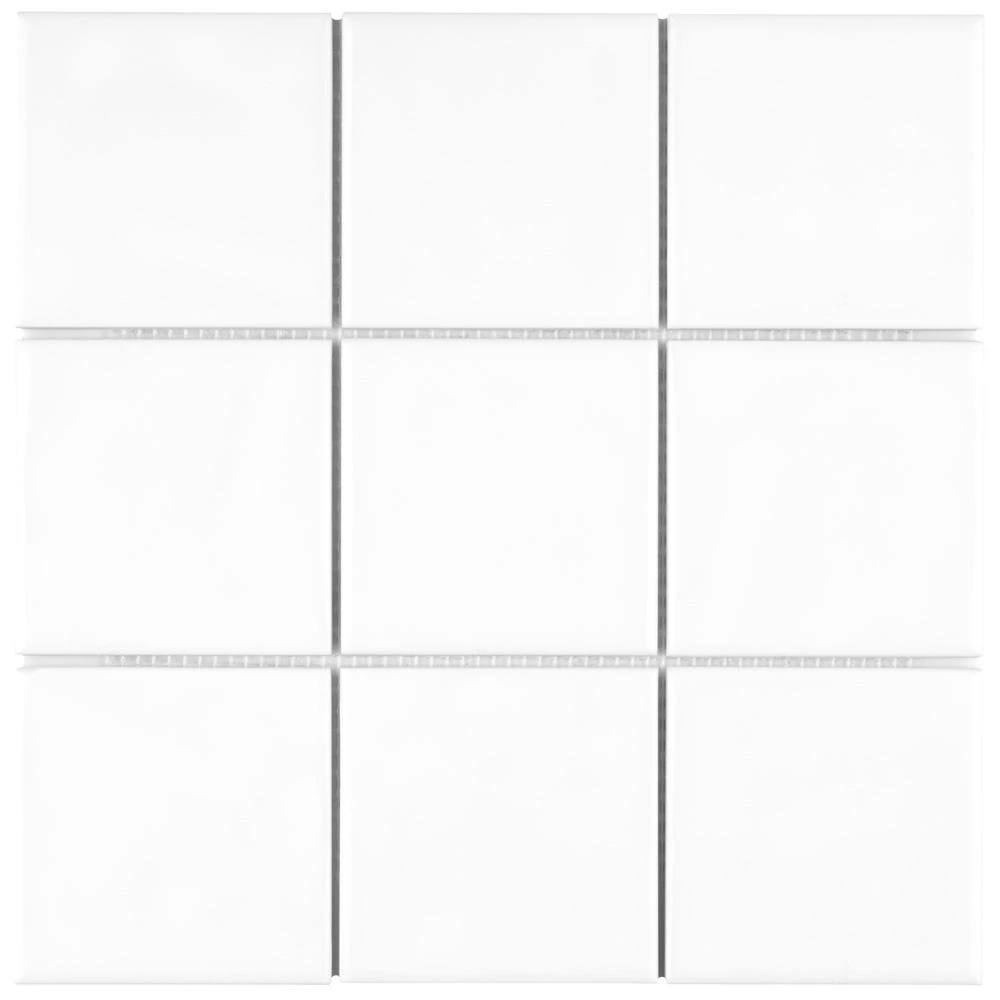 Merola Tile Twist Square White Ice 11-3/4 In. X 11-3/4 In. Ceramic Mosaic (9.79 Sq. Ft. /Case) 1 Merola Tile Twist Square White Ice 11-3/4 In. X 11-3/4 In. Ceramic Mosaic (9.79 Sq. Ft. /Case)