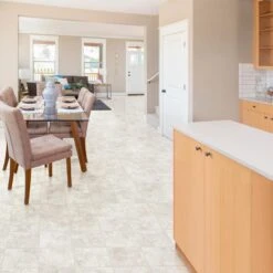 Congoleum ArmorCore Pro UR Santa Cruz 12-ft W Cut-to-Length Down Pillow Stone Look Low-Gloss Finish Sheet Vinyl