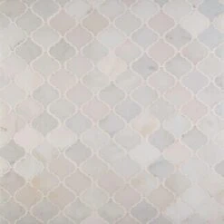 MSI Greecian White Arabesque 12 In. X 12 In. X 10 Mm Polished Marble Mosaic Floor And Wall Tile (10 Sq. Ft./case)