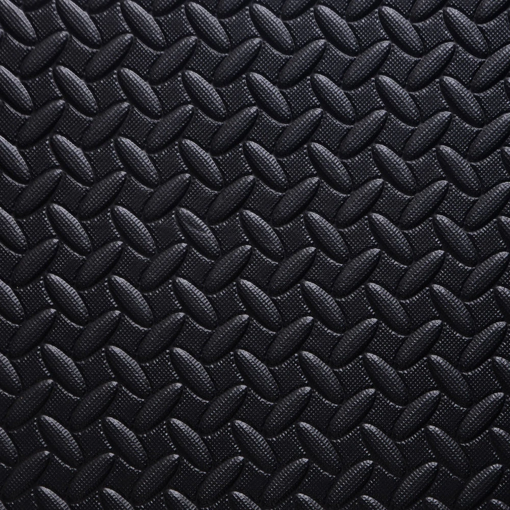 Zimtown 42 Pcs Interlocking Foam Floor Tiles, 168Sq Eva Black Puzzle Exercise Mat, Protective Flooring Pad Gym Equipment Cushion, For Exercising, Yoga, Kids, Babies, Playroom, Camping 3 Zimtown 42 Pcs Interlocking Foam Floor Tiles, 168Sq Eva Black Puzzle Exercise Mat, Protective Flooring Pad Gym Equipment Cushion, For Exercising, Yoga, Kids, Babies, Playroom, Camping - Image 3