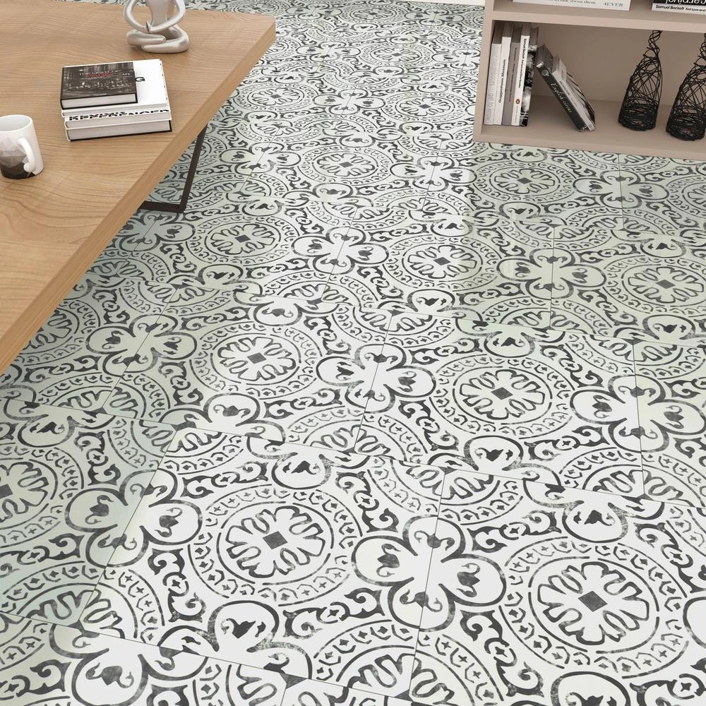 Home Decorators Collection Frosty Shadow 18 In. X 18 In. Luxury Vinyl Tile Flooring (22.76 Sq. Ft./case) 2 Home Decorators Collection Frosty Shadow 18 In. X 18 In. Luxury Vinyl Tile Flooring (22.76 Sq. Ft./case) - Image 2