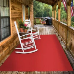 Indoor/Outdoor Carpet With Rubber Marine Backing - Red 6' X 10' - Several Sizes Available - Carpet Flooring For Patio, Porch, Deck, Boat, Basement Or Garage -Flooring Store 13d07349 aa6d 41d6 ba24 3b8ae8899629 1.245082160a287446805d0934f200c6b0 1800x1800