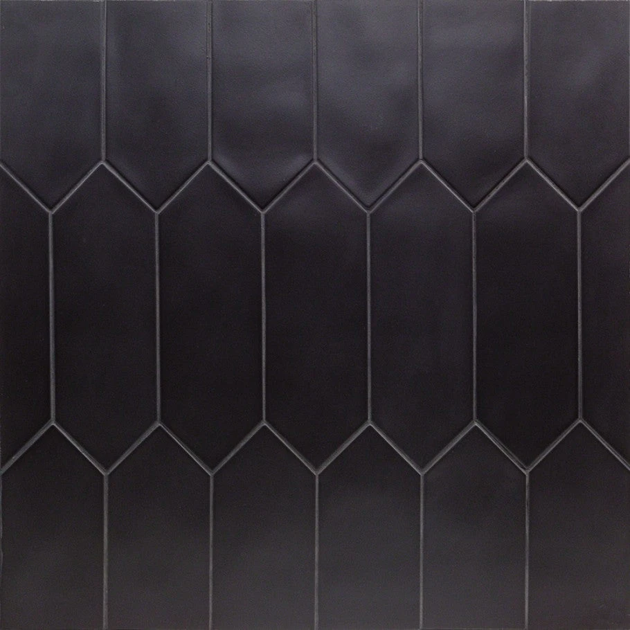 Pinnacle Black 4x12 Porcelain Tile 1 Pinnacle Black 4x12 Porcelain Tile