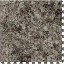 Perfection Floor Tile Breccia Collection Breccia Machiato/Satin 20-in X 20-in Water Resistant Interlocking Luxury Flooring (16.7-sq Ft)