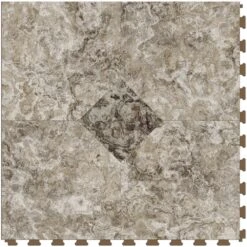 Perfection Floor Tile Breccia Collection Breccia Machiato/Satin 20-in X 20-in Water Resistant Interlocking Luxury Flooring (16.7-sq Ft) -Flooring Store 14863908 75f17f97 8da4 456b afd9 fcdb5e65d42e 1800x1800