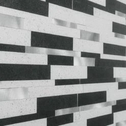 Bond Tile Easy Luxe Metalway Gray 11.81 In. X 11.81 In. SPC Peel And Stick Tile (0.96 Sq. Ft. / Sheet) -Flooring Store 159d4745 155f 49cd ad81 82a8685f5392.0e6424a0a4aa83b70be680659c30122c 1800x1800