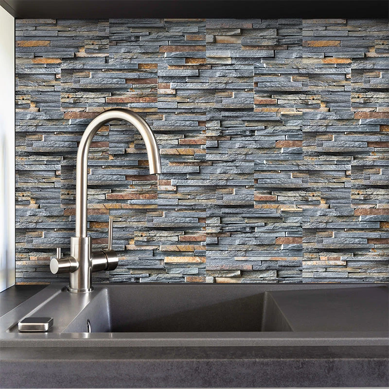 Goory Self-Adhesive Vinyl Flooring Tiles Waterproof Peel And Stick Tiles Wall Stickers For Home Decor,Gray Wood Grain 7 Goory Self-Adhesive Vinyl Flooring Tiles Waterproof Peel And Stick Tiles Wall Stickers For Home Decor,Gray Wood Grain - Image 7