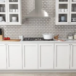 Marazzi Decor Accents Silver 12 In. X 12 In. X 8 Mm Glass Brick Joint Mosaic Wall Tile (0.8 Sq. Ft. / Piece) 7 Marazzi Decor Accents Silver 12 In. X 12 In. X 8 Mm Glass Brick Joint Mosaic Wall Tile (0.8 Sq. Ft. / Piece) -Flooring Store 1c00e882a651ea5084be2d137452d002 1800x1800