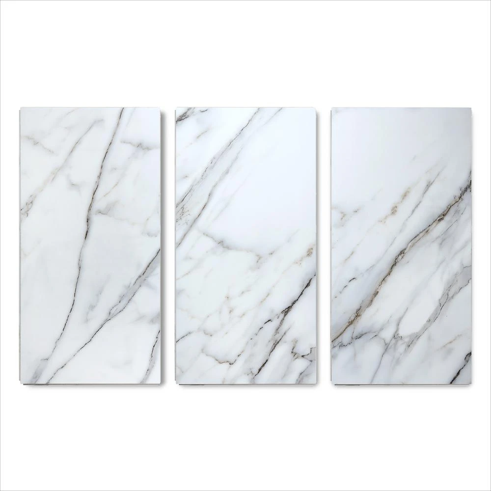 Lucida Surfaces TerraCore Calacatta 12 In. W X 24 In. L Click-Lock Luxury Vinyl Tile (16 Sq.ft. / Case) 4 Lucida Surfaces TerraCore Calacatta 12 In. W X 24 In. L Click-Lock Luxury Vinyl Tile (16 Sq.ft. / Case) - Image 4