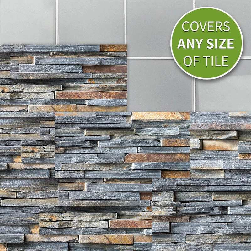 CUH Self-Adhesive Vinyl Flooring Tiles Waterproof Peel And Stick Tiles Wall Stickers For Home Decor,Gray Wood Grain 2 CUH Self-Adhesive Vinyl Flooring Tiles Waterproof Peel And Stick Tiles Wall Stickers For Home Decor,Gray Wood Grain - Image 2