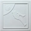 Baseball White 24-inch Ceiling Tiles (10 Tiles)