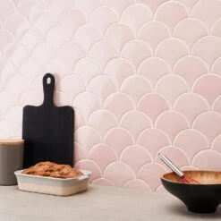 Bond Tile Riptide Rose 2.44 In. X 5 In. Fish Scale Polished Ceramic Wall Tile (48 Pieces 4.06 Sq. Ft. / Case) -Flooring Store 27b55a16 8fcb 4e15 9f31 c341cefacddd.f9f6f46653866e1033e2cb44abf19c40 1800x1800