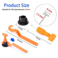 Bouanq 50Pcs Useful Reusable Tile Leveling Positioning System Leveler T-lock Floor Tool -Flooring Store 27de13d0 8c22 45f4 8dd0 871998dab99b.4f2de5c068fbbaf6831d2125efc01506 1800x1800