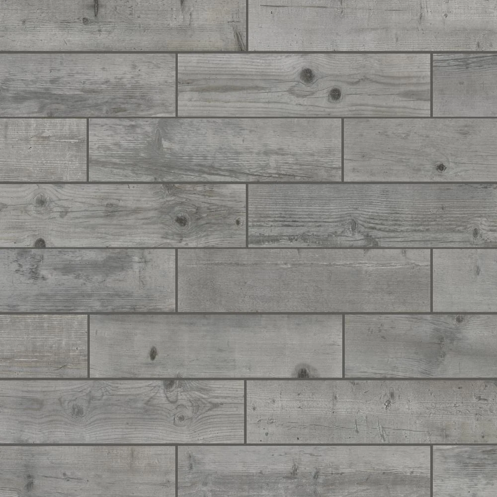 Florida Tile Home Collection Timber Grey 6 In. X 24 In. Porcelain Floor And Wall Tile (14 Sq. Ft. / Case) 1 Florida Tile Home Collection Timber Grey 6 In. X 24 In. Porcelain Floor And Wall Tile (14 Sq. Ft. / Case)