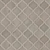 MSI Dove Gray Arabesque 10-1/2 In. X 15-1/2 In. X 8 Mm Glossy Ceramic Mesh-Mounted Mosaic Wall Tile (11.7 Sq. Ft. / Case)