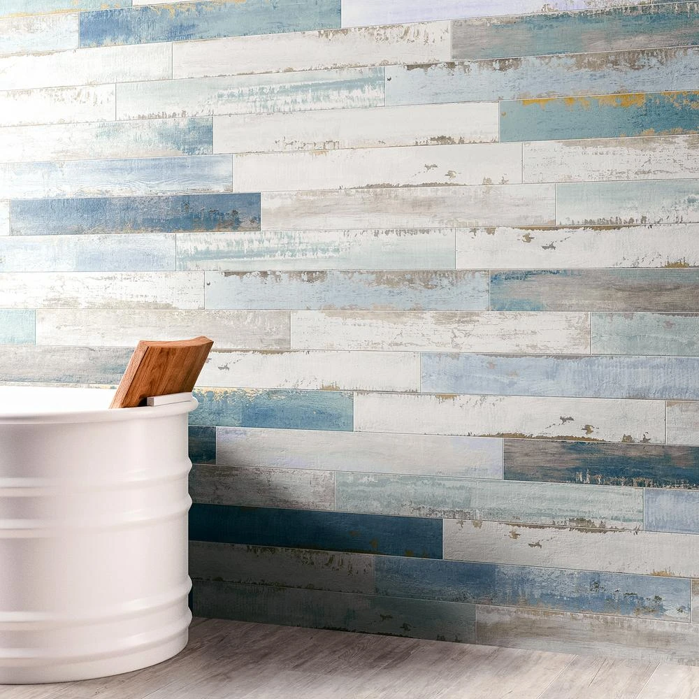 Ivy Hill Tile Cypress Multi-Color 4 In. X 32 In. X 9 Mm Matte Wood Look Ceramic Wall Tile (12-Piece/10.91 Sq. Ft./Case) 2 Ivy Hill Tile Cypress Multi-Color 4 In. X 32 In. X 9 Mm Matte Wood Look Ceramic Wall Tile (12-Piece/10.91 Sq. Ft./Case) - Image 2