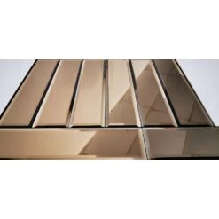 Reflections Gold Beveled Subway 3 In. X 12 In. Glass Mirror Wall Tile (1 Sq. Ft. ) 7 Reflections Gold Beveled Subway 3 In. X 12 In. Glass Mirror Wall Tile (1 Sq. Ft. ) -Flooring Store 3cddb90492da634ca364fe933a99c2ff 1800x1800
