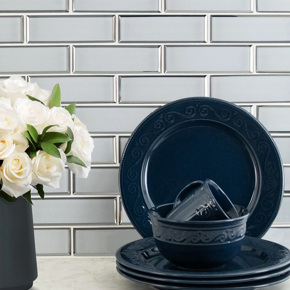 MSI Ice Bevel Subway 11.73 In. X 11.73 In. X 8 Mm Glass Blend Mesh-Mounted Mosaic Tile (9.6 Sq. Ft. /case) 7 MSI Ice Bevel Subway 11.73 In. X 11.73 In. X 8 Mm Glass Blend Mesh-Mounted Mosaic Tile (9.6 Sq. Ft. /case) - Image 7