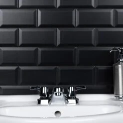 Merola Tile Crown Heights Beveled 3 In. X 6 In. Matte Black Ceramic Wall Tile (6.03 Sq. Ft. /Case) -Flooring Store 40dcb2ea9083e70d5205fe3f09675769 1800x1800