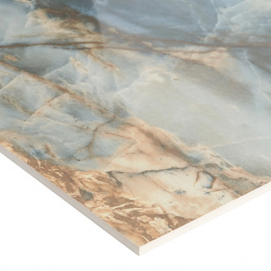 Vision Stone Blue 24x48 Polished Porcelain Tile Sample 3 Vision Stone Blue 24x48 Polished Porcelain Tile Sample - Image 3