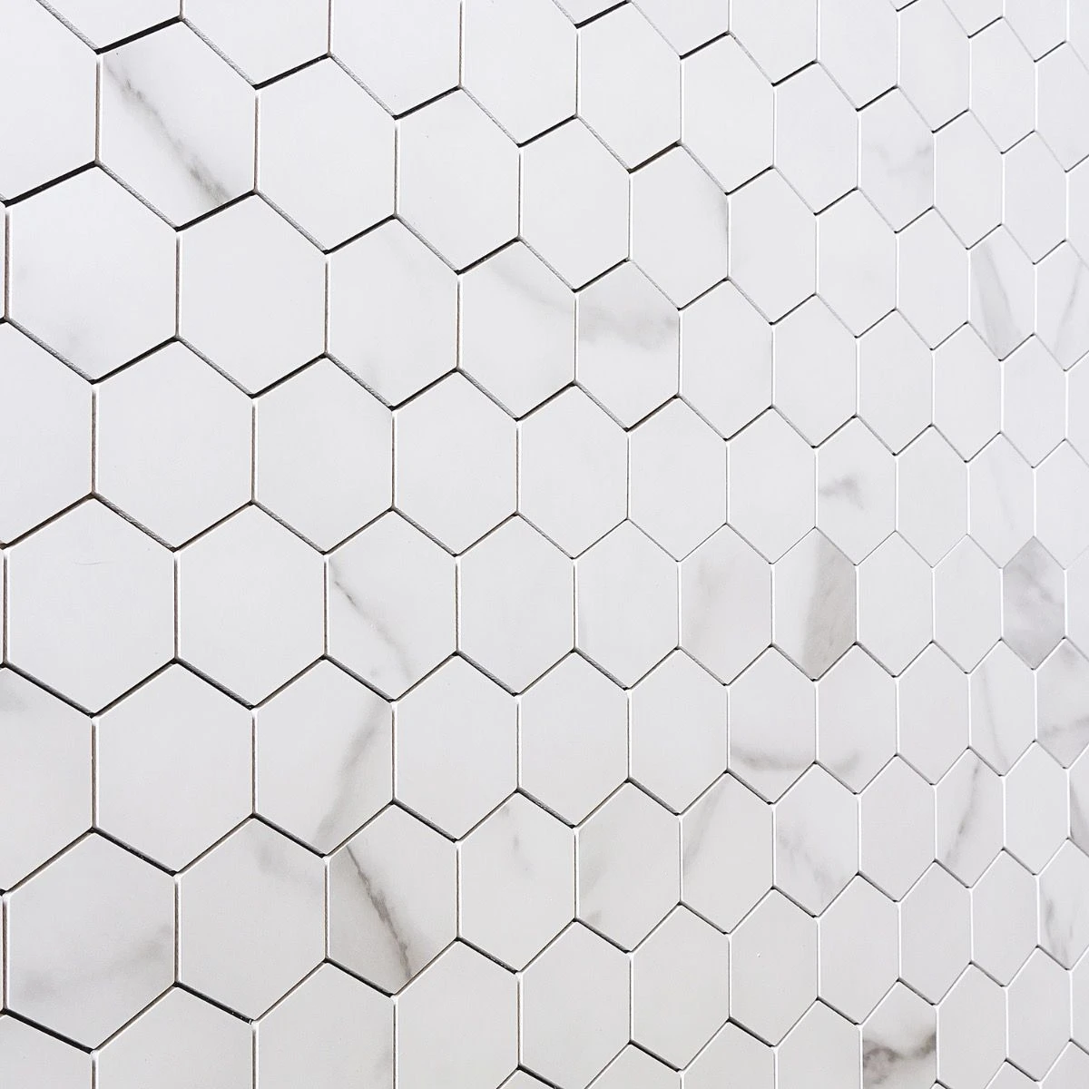 Bond Tile Easy Luxe Hex Calacatta 11.61 In. X 11.81 In. SPC Peel And Stick Tile (0.95 Sq. Ft. / Sheet) 3 Bond Tile Easy Luxe Hex Calacatta 11.61 In. X 11.81 In. SPC Peel And Stick Tile (0.95 Sq. Ft. / Sheet) - Image 3