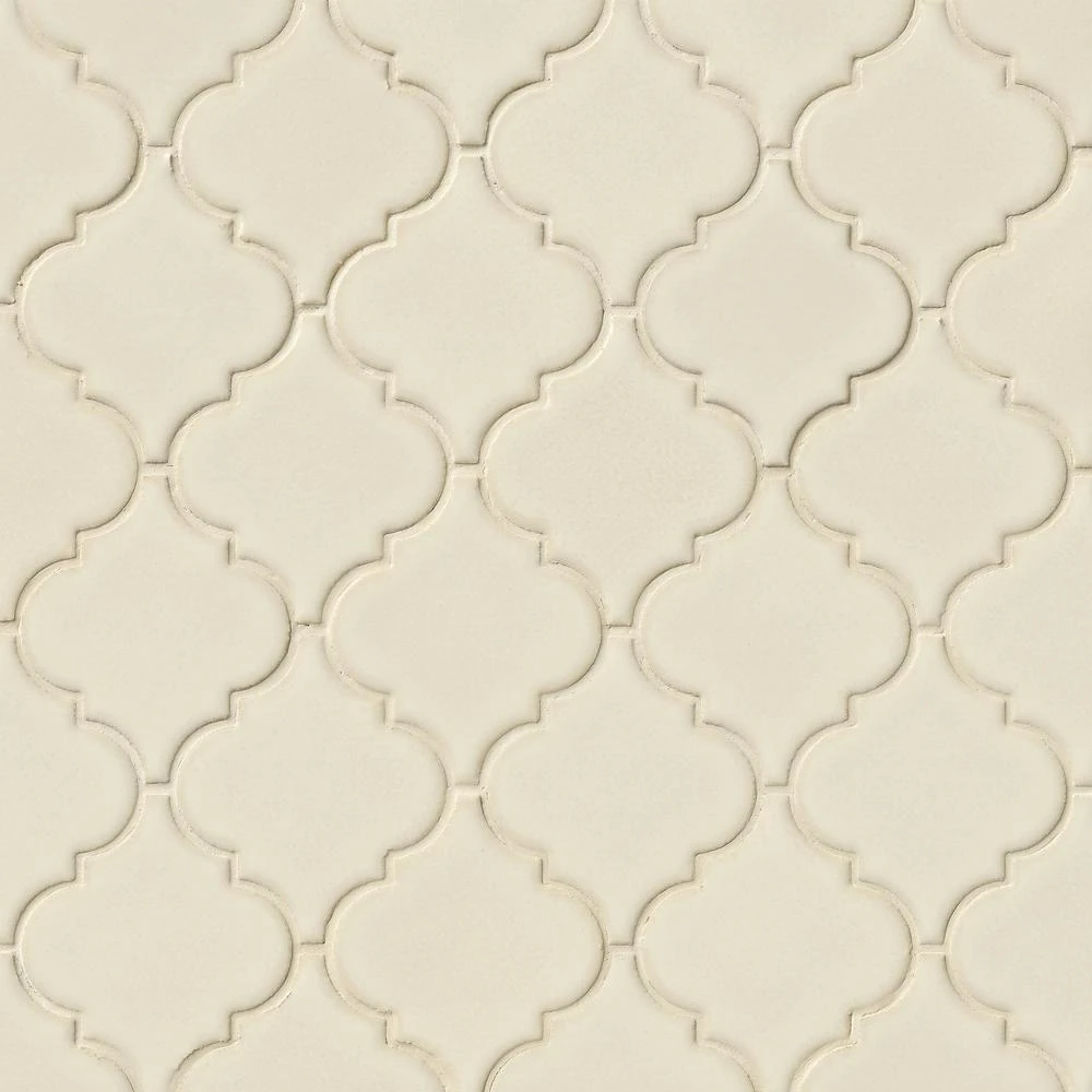 MSI Dove Gray Arabesque 10-1/2 In. X 15-1/2 In. X 8 Mm Glossy Ceramic Mesh-Mounted Mosaic Wall Tile (11.7 Sq. Ft. / Case) 12 MSI Dove Gray Arabesque 10-1/2 In. X 15-1/2 In. X 8 Mm Glossy Ceramic Mesh-Mounted Mosaic Wall Tile (11.7 Sq. Ft. / Case) - Image 12