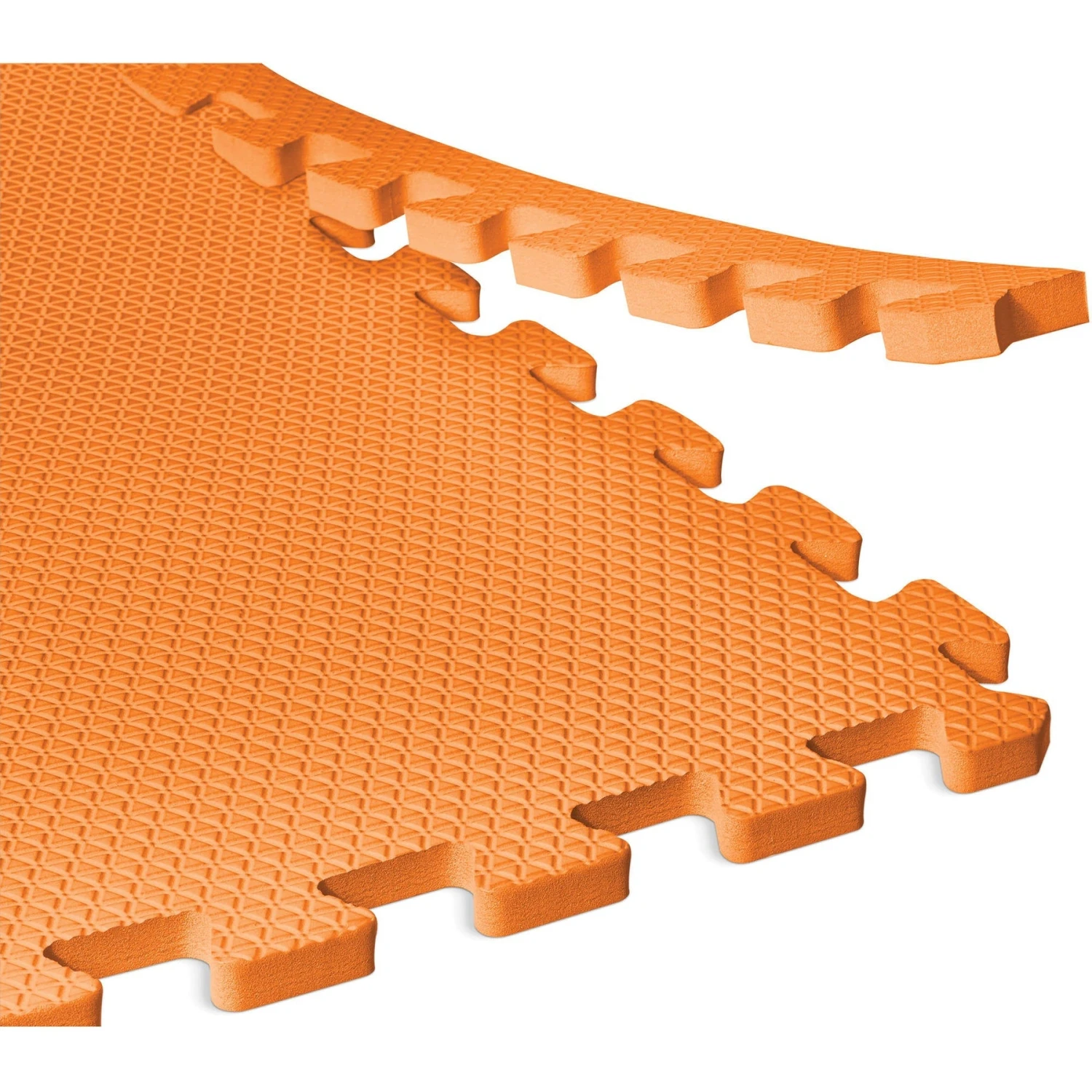 Norsk 24 Sq Ft Interlocking Foam Floor Mat, 6-Pack, Orange 4 Norsk 24 Sq Ft Interlocking Foam Floor Mat, 6-Pack, Orange - Image 4