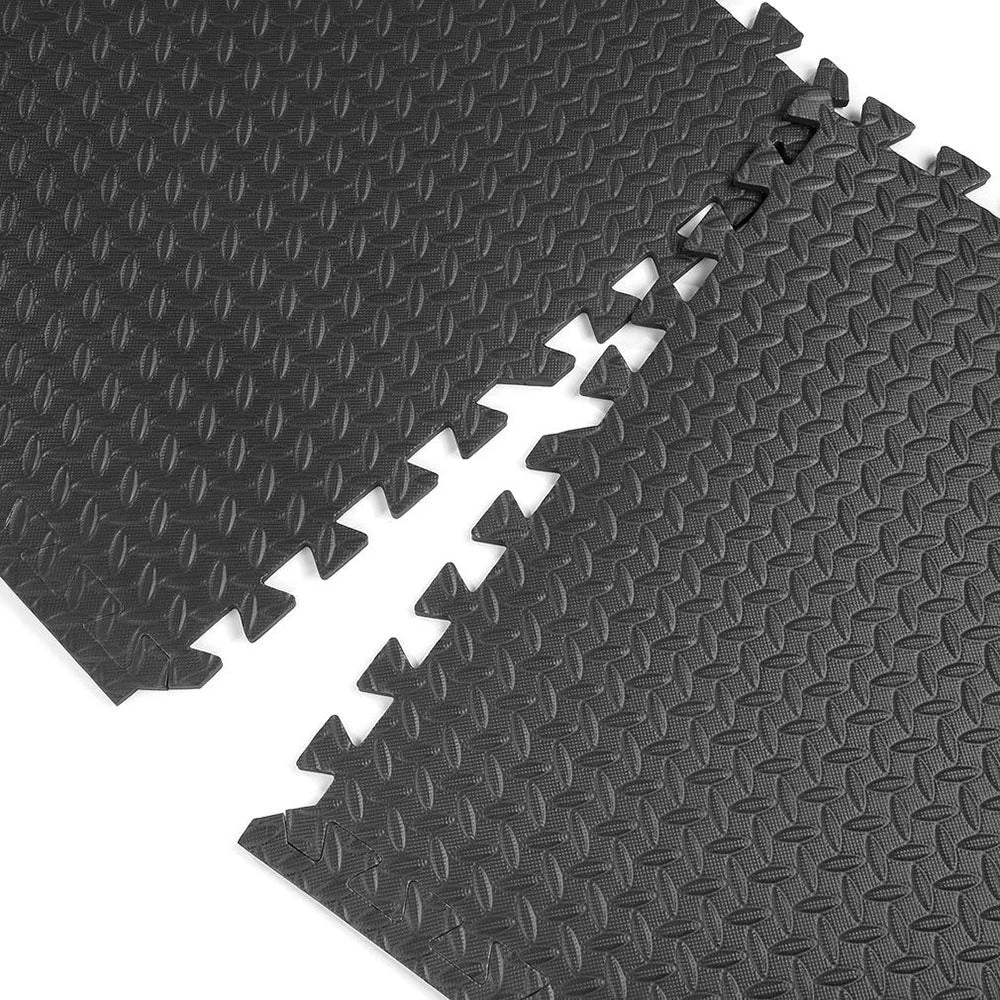 Zimtown 42 Pcs Interlocking Foam Floor Tiles, 168Sq Eva Black Puzzle Exercise Mat, Protective Flooring Pad Gym Equipment Cushion, For Exercising, Yoga, Kids, Babies, Playroom, Camping 14 Zimtown 42 Pcs Interlocking Foam Floor Tiles, 168Sq Eva Black Puzzle Exercise Mat, Protective Flooring Pad Gym Equipment Cushion, For Exercising, Yoga, Kids, Babies, Playroom, Camping - Image 14