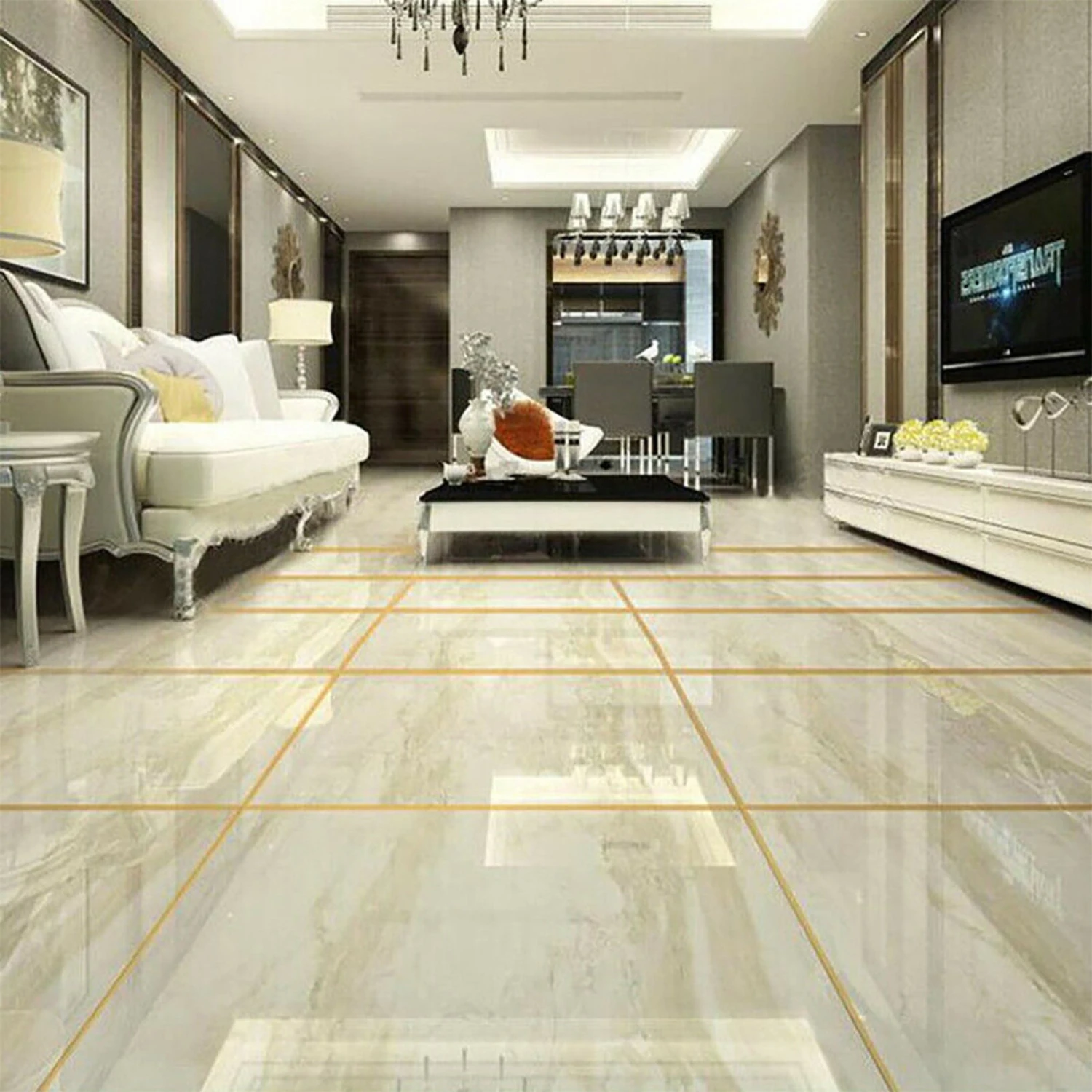 50M Self-adhesive Ceramic Tile Mildewproof Gap Floor Tile Tape Wall Sticker 2 50M Self-adhesive Ceramic Tile Mildewproof Gap Floor Tile Tape Wall Sticker - Image 2