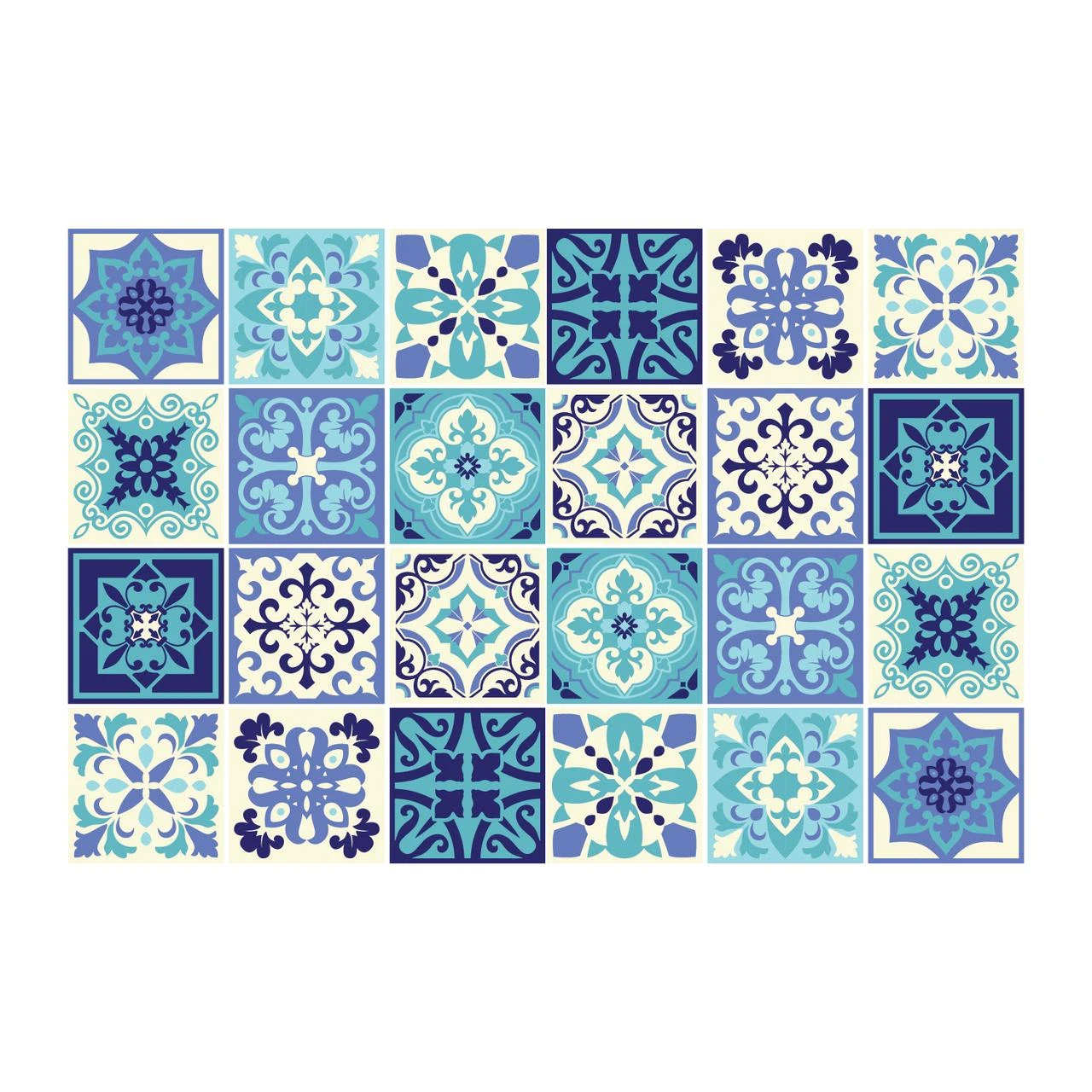 Walplus Peel And Stick Wall Tile Sticker Kitchen Bathroom Backsplash Splashback Tile Paint Stick On Tile Daliah Blue And Turquoise Mediterranean 1 Walplus Peel And Stick Wall Tile Sticker Kitchen Bathroom Backsplash Splashback Tile Paint Stick On Tile Daliah Blue And Turquoise Mediterranean