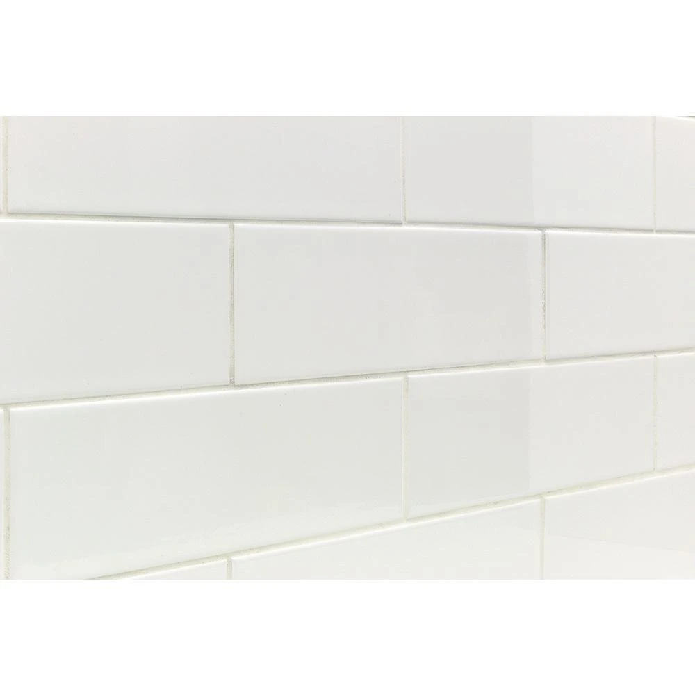Ivy Hill Tile Essential White 3 In. X 6 In. X 6 Mm Polished Ceramic Wall Subway Tile (11.73 Sq. Ft./case) 4 Ivy Hill Tile Essential White 3 In. X 6 In. X 6 Mm Polished Ceramic Wall Subway Tile (11.73 Sq. Ft./case) - Image 4