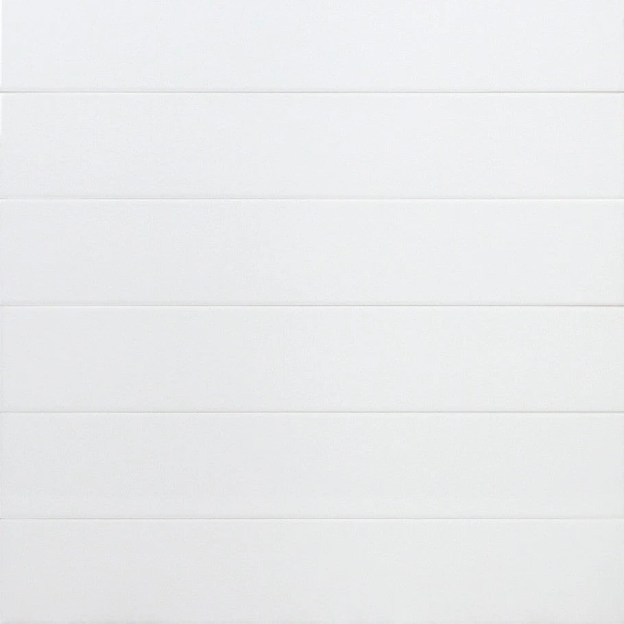 Bond Tile Sheffield White 4 In. X 24 In. Polished Ceramic Wall Tile (8 Pieces 5.16 Sq. Ft. / Box) 1 Bond Tile Sheffield White 4 In. X 24 In. Polished Ceramic Wall Tile (8 Pieces 5.16 Sq. Ft. / Box)