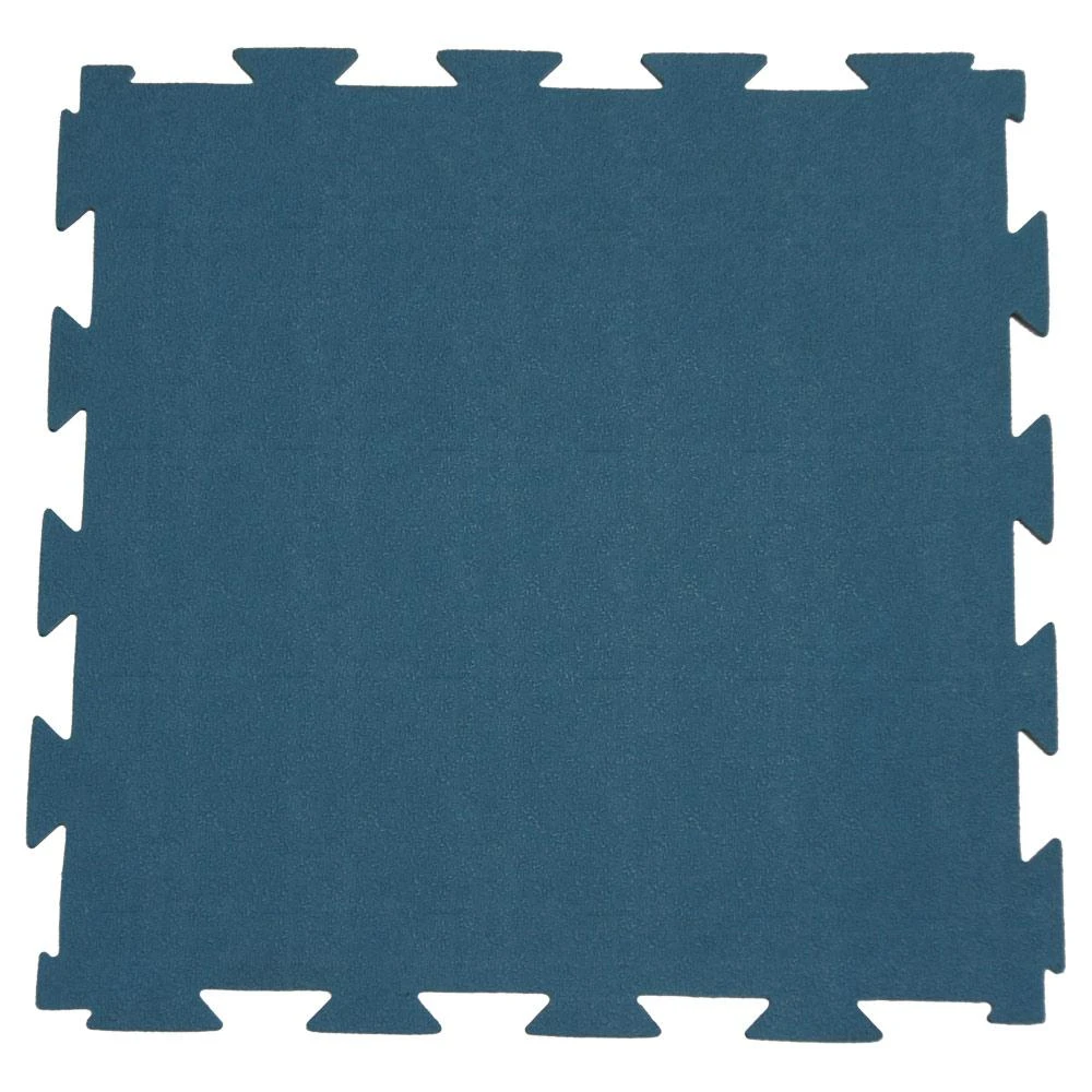 Rubber-Cal Terra-Flex 1/4 In. X 24 In. X 24 In. Blue Interlocking Rubber Mat (5-Pack, 20 Sq. Ft.) 1 Rubber-Cal Terra-Flex 1/4 In. X 24 In. X 24 In. Blue Interlocking Rubber Mat (5-Pack, 20 Sq. Ft.)