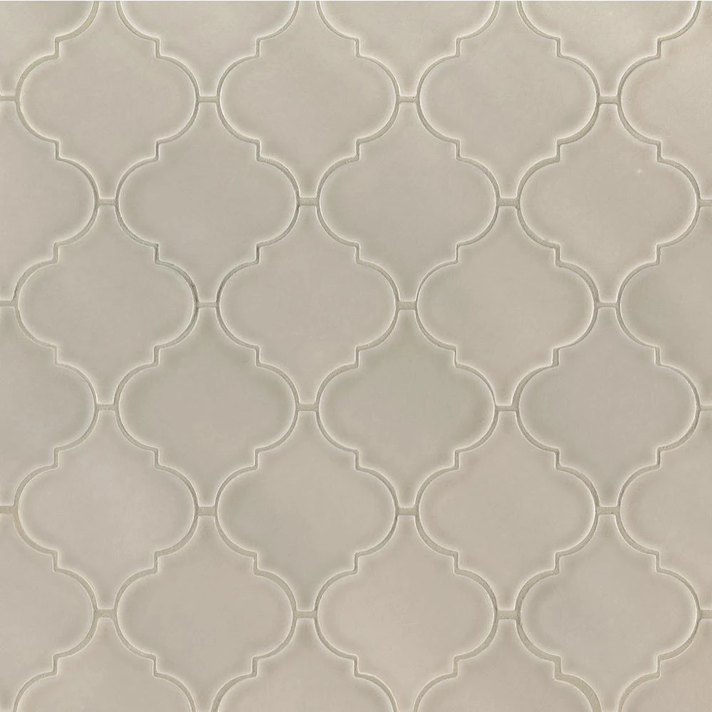 MSI Dove Gray Arabesque 10-1/2 In. X 15-1/2 In. X 8 Mm Glossy Ceramic Mesh-Mounted Mosaic Wall Tile (11.7 Sq. Ft. / Case) 10 MSI Dove Gray Arabesque 10-1/2 In. X 15-1/2 In. X 8 Mm Glossy Ceramic Mesh-Mounted Mosaic Wall Tile (11.7 Sq. Ft. / Case) - Image 10