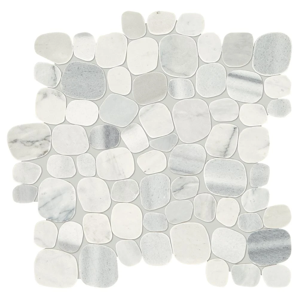Daltile Stone Decor Shadow 12 In. X 12 In. X 10 Mm Marble Pebble Mosaic Floor And Wall Tile (0.95 Sq. Ft./ Piece) 3 Daltile Stone Decor Shadow 12 In. X 12 In. X 10 Mm Marble Pebble Mosaic Floor And Wall Tile (0.95 Sq. Ft./ Piece) - Image 3