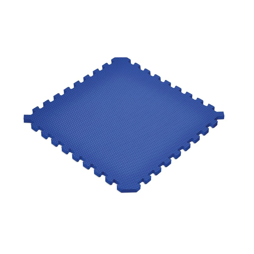 Norsk Blue 24 In. X 24 In. X 0.79 In. Foam Interlocking Reversible Mat (4-Pack) 2 Norsk Blue 24 In. X 24 In. X 0.79 In. Foam Interlocking Reversible Mat (4-Pack) - Image 2