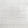 Ivy Hill Tile Birmingham Bianco 3 In. X 12 In. 8mm Polished Ceramic Subway Tile (5.38 Sq. Ft. / Box)