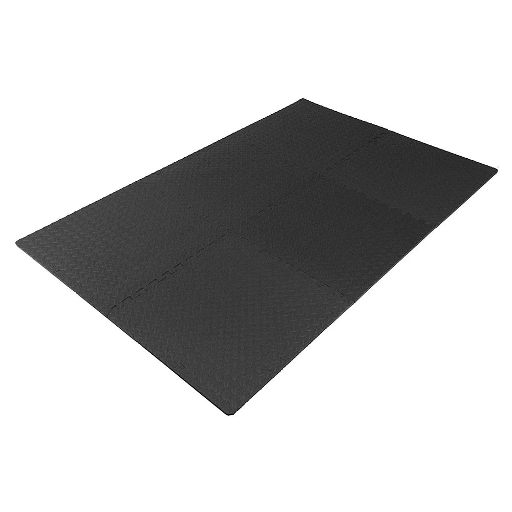Zimtown 42 Pcs Interlocking Foam Floor Tiles, 168Sq Eva Black Puzzle Exercise Mat, Protective Flooring Pad Gym Equipment Cushion, For Exercising, Yoga, Kids, Babies, Playroom, Camping 15 Zimtown 42 Pcs Interlocking Foam Floor Tiles, 168Sq Eva Black Puzzle Exercise Mat, Protective Flooring Pad Gym Equipment Cushion, For Exercising, Yoga, Kids, Babies, Playroom, Camping - Image 15