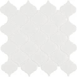 MSI Retro Bianco Arabesque 10.63 In. X 8.84 In. X 6mm Matte Porcelain Mesh-Mounted Mosaic Tile (10.95 Sq. Ft. / Case) 15 MSI Retro Bianco Arabesque 10.63 In. X 8.84 In. X 6mm Matte Porcelain Mesh-Mounted Mosaic Tile (10.95 Sq. Ft. / Case) -Flooring Store 696d87f65cce501fbc6e2048ead9838a 1800x1800
