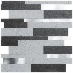Bond Tile Easy Luxe Metalway Gray 11.81 In. X 11.81 In. SPC Peel And Stick Tile (0.96 Sq. Ft. / Sheet) -Flooring Store 6c281736 7fa3 4746 abda 55b1cb8e62db.76c78103e520663eeb0f5b9b00fcf3e3 1800x1800
