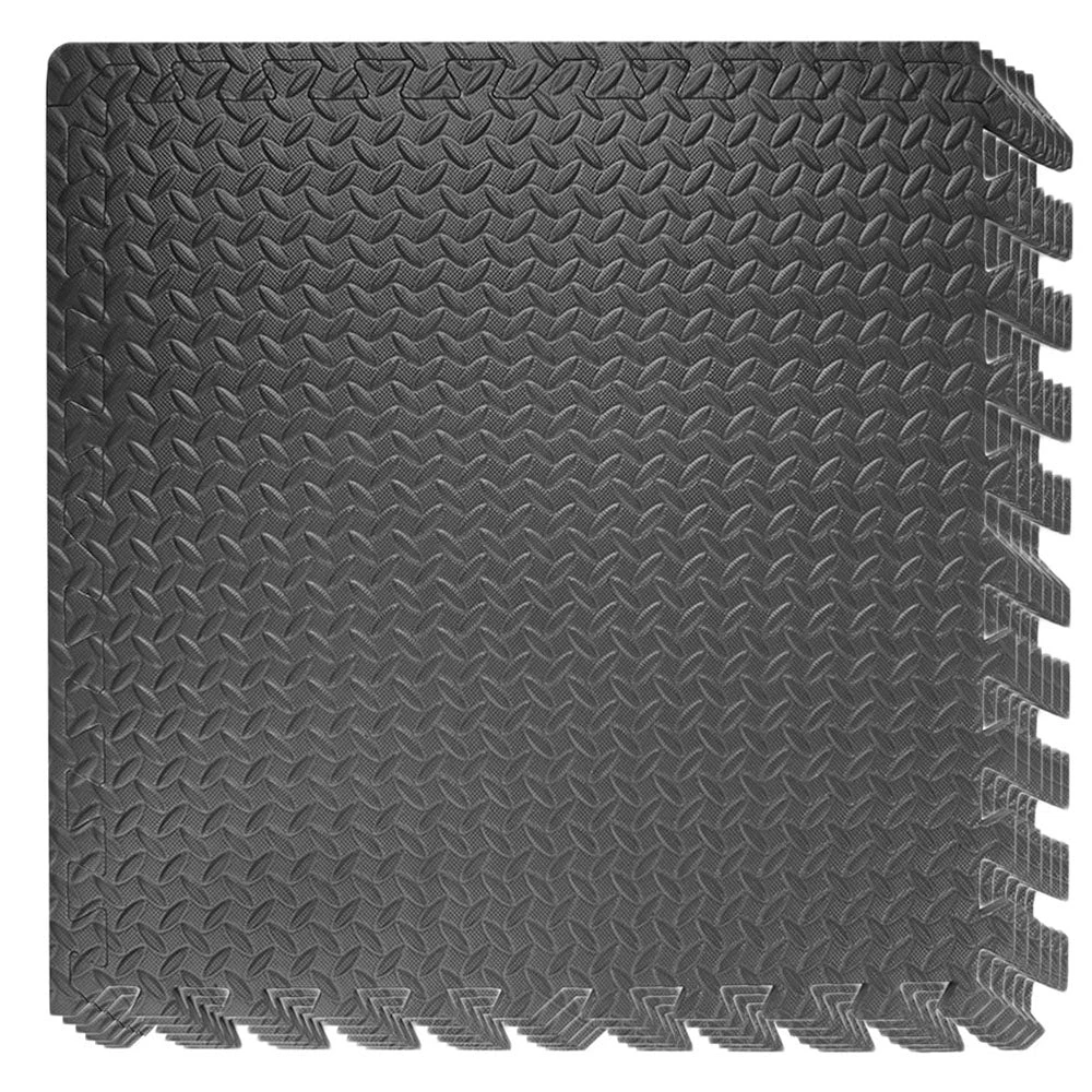Zimtown 42 Pcs Interlocking Foam Floor Tiles, 168Sq Eva Black Puzzle Exercise Mat, Protective Flooring Pad Gym Equipment Cushion, For Exercising, Yoga, Kids, Babies, Playroom, Camping 16 Zimtown 42 Pcs Interlocking Foam Floor Tiles, 168Sq Eva Black Puzzle Exercise Mat, Protective Flooring Pad Gym Equipment Cushion, For Exercising, Yoga, Kids, Babies, Playroom, Camping - Image 16