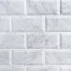 Ivy Hill Tile White Carrara Beveled 3 In. X 6 In. X 9mm Polished Marble Subway Tile (40 Pieces / 5 Sq. Ft. / Box)