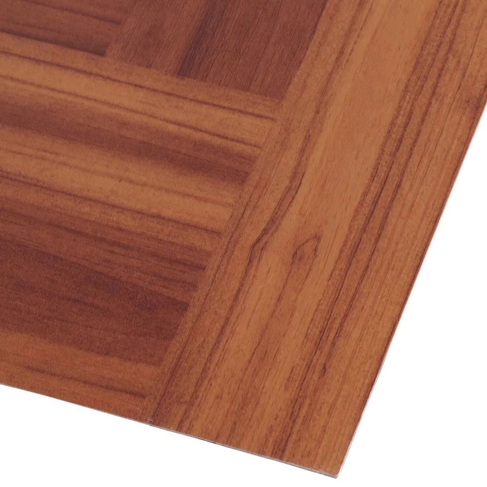 TrafficMASTER Red Oak Parquet 12 In. X 12 In. Peel And Stick Vinyl Tile Flooring (30 Sq. Ft. / Case) 7 TrafficMASTER Red Oak Parquet 12 In. X 12 In. Peel And Stick Vinyl Tile Flooring (30 Sq. Ft. / Case) - Image 7