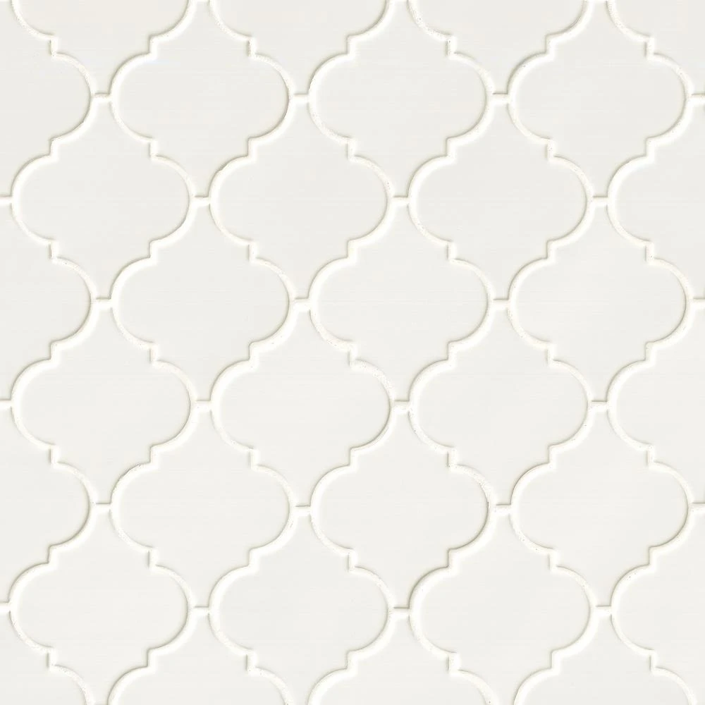 MSI Dove Gray Arabesque 10-1/2 In. X 15-1/2 In. X 8 Mm Glossy Ceramic Mesh-Mounted Mosaic Wall Tile (11.7 Sq. Ft. / Case) 9 MSI Dove Gray Arabesque 10-1/2 In. X 15-1/2 In. X 8 Mm Glossy Ceramic Mesh-Mounted Mosaic Wall Tile (11.7 Sq. Ft. / Case) - Image 9