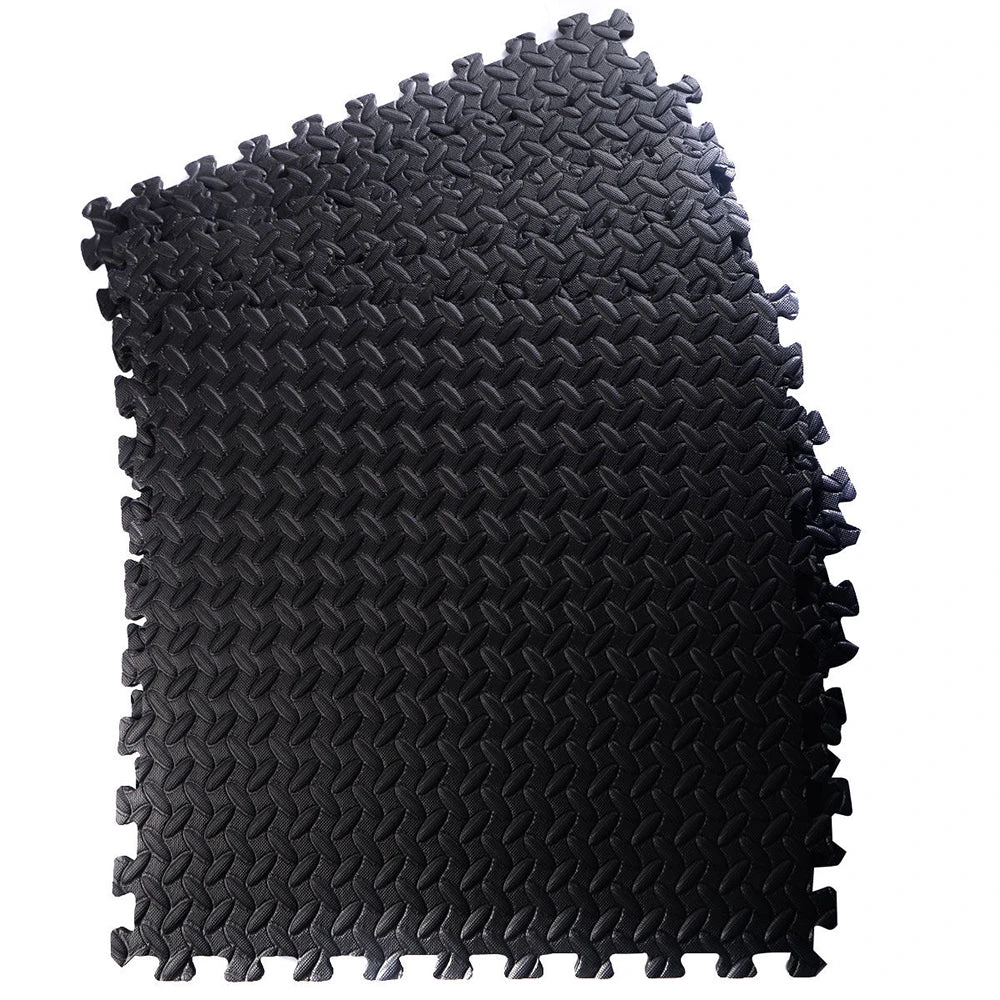 Zimtown 42 Pcs Interlocking Foam Floor Tiles, 168Sq Eva Black Puzzle Exercise Mat, Protective Flooring Pad Gym Equipment Cushion, For Exercising, Yoga, Kids, Babies, Playroom, Camping 5 Zimtown 42 Pcs Interlocking Foam Floor Tiles, 168Sq Eva Black Puzzle Exercise Mat, Protective Flooring Pad Gym Equipment Cushion, For Exercising, Yoga, Kids, Babies, Playroom, Camping - Image 5